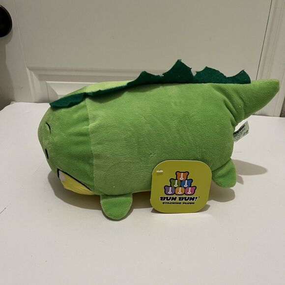 Bun Bun Stacking Plush Green Dinosaur Dino 12" Stuffed Animal Toy 2014 w/ tags - Picture 4 of 9
